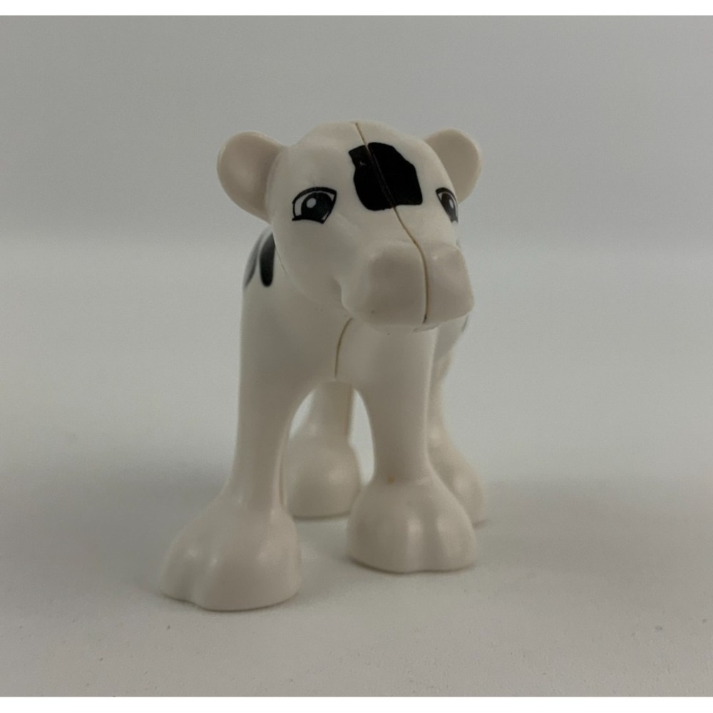 Lego Duplo Black Spotted Calf Baby Cow Animal Zoo Replacement Farm House